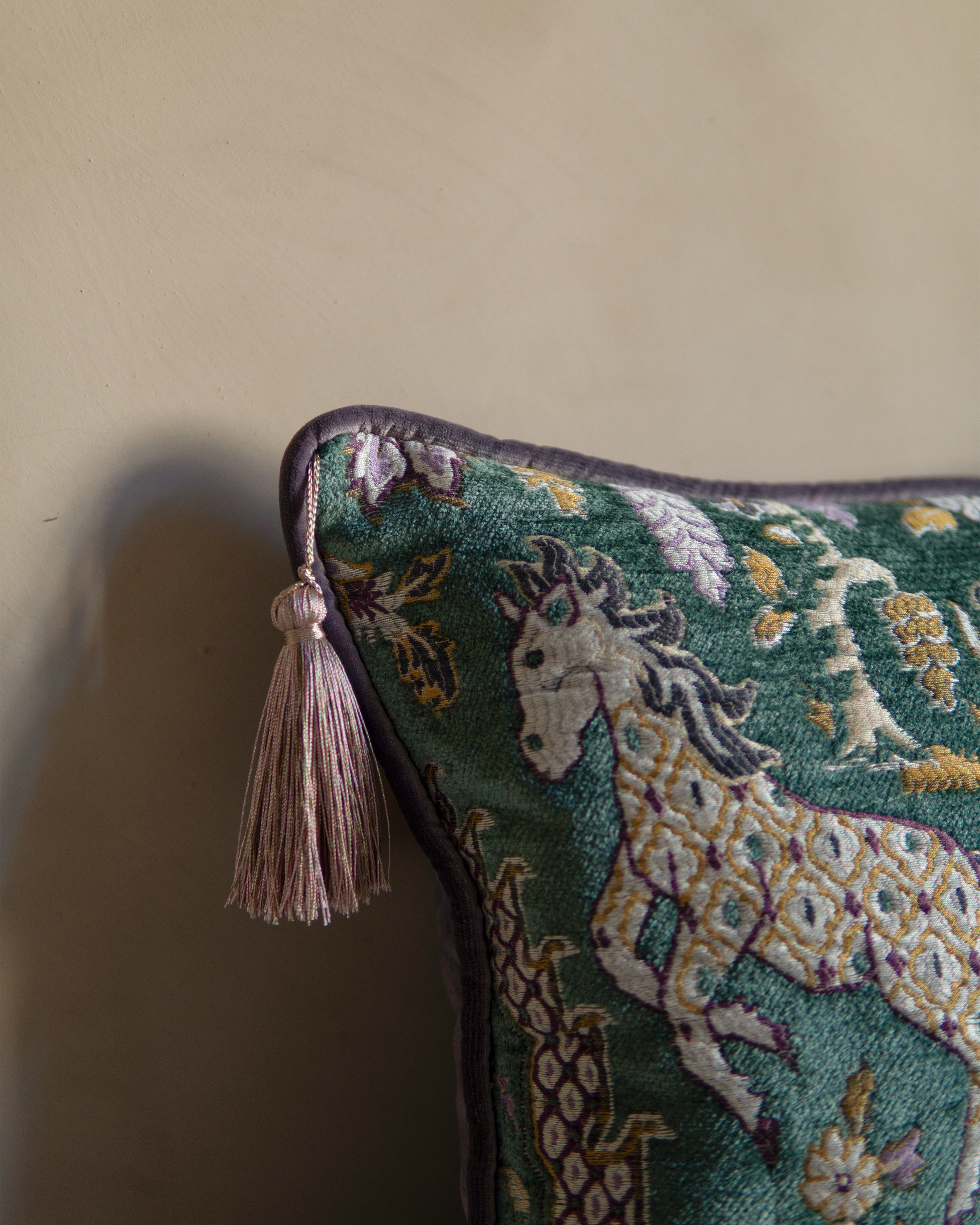 elysium cushion cover, fabric details