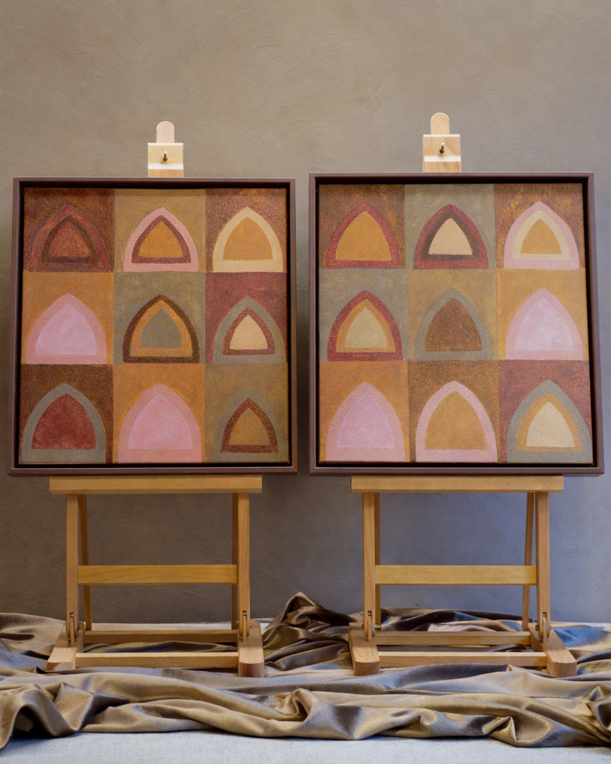 Porticum - Set of 2 Original Paintings