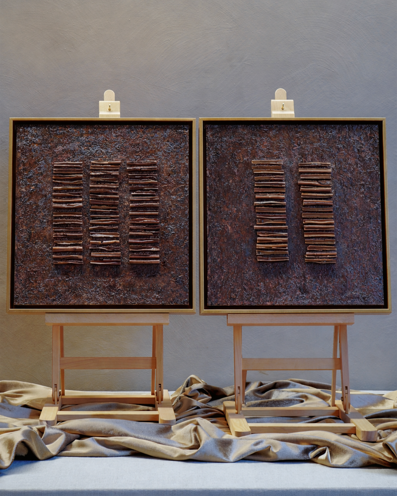 Scriptum - Set of 2 Original Paintings