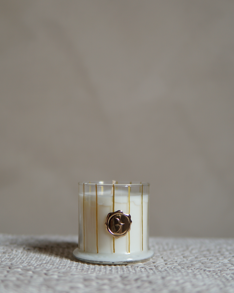 Stria Medium Glass Candle - 190g