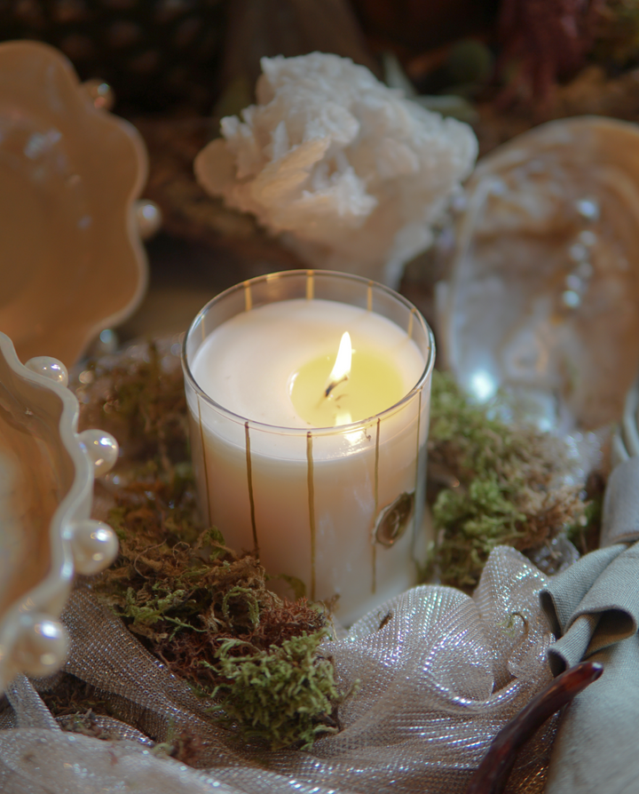 Stria Medium Glass Candle - 190g